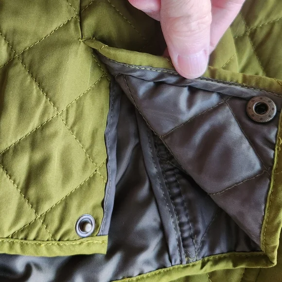 Gorgeous Green J.Jill Quilted Vest Medium Snap Front Pockets Warm - Picture 11 of 11